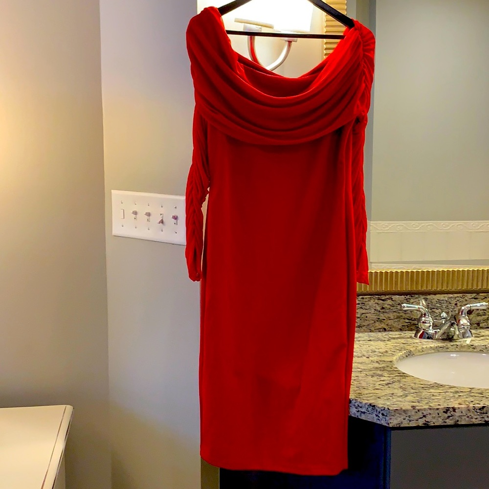 BRAND NEW  FASHION NOVA RED DRESS